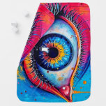 Vibrant Eye Soulful Vision Design Baby Blanket