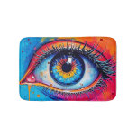 Vibrant Eye Soulful Vision Design Bath Mat
