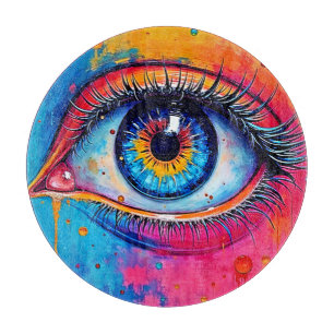 Vibrant Eye Soulful Vision Design Cutting Board
