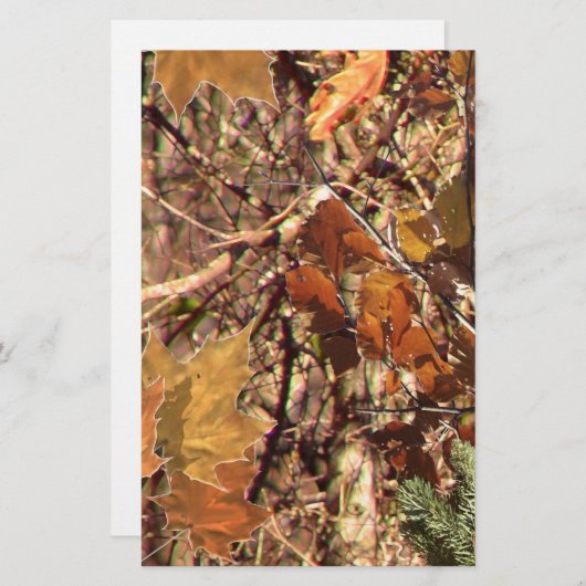 Vibrant Fall Forest Nature Camouflage Decor (Front/Back)
