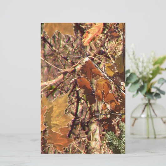 Vibrant Fall Forest Nature Camouflage Decor (Standing Front)