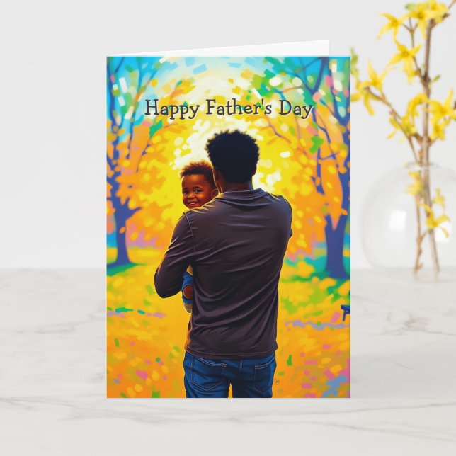 Vibrant Father's Day Card (Yellow Flower)