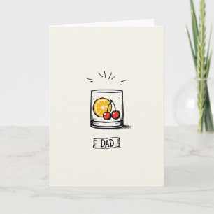 Vibrant Fathers Day Cheers Card