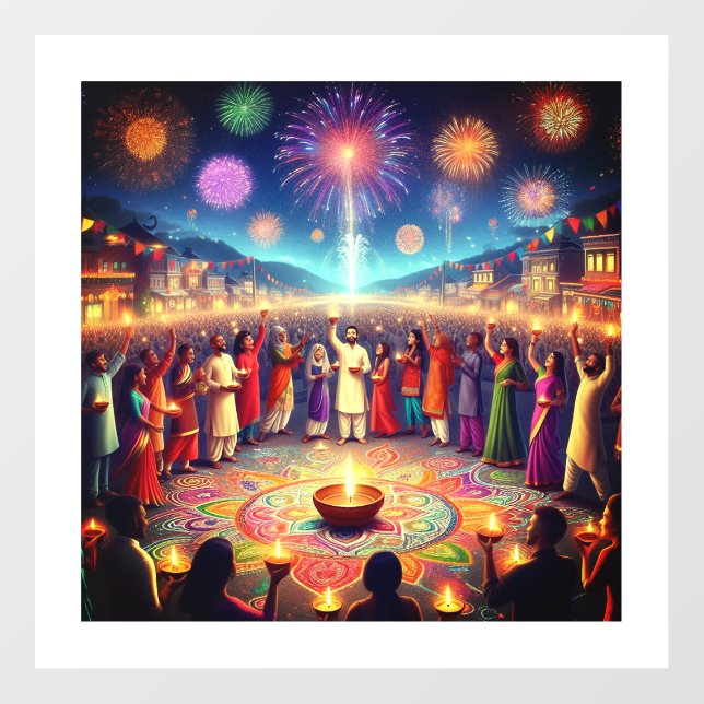  Vibrant & Festive Wall Art for Home Decoration Wall Decal (Front)