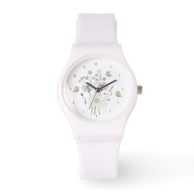 Vibrant field of wildflowers  watch (Front)