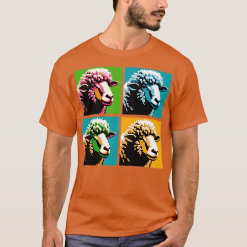 Vibrant Flock Fantasy Art Sheep Splendor T_Shirt