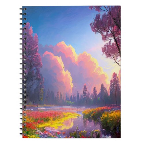 Vibrant Flora Hidden in the Forest Notebook