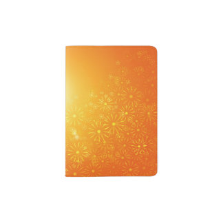 Vibrant floral abstract. passport holder