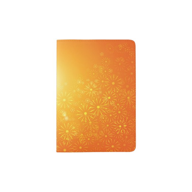 Vibrant floral abstract. passport holder (Front)