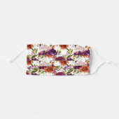 Vibrant Floral Adult Cloth Face Mask (Front, Folded)