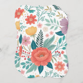 Vibrant Floral All-Over Print Pattern (Front/Back)