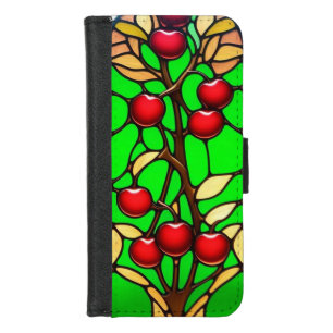 Vibrant Floral and Geometric Designs iPhone 8/7 Wallet Case