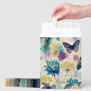 Vibrant Floral Aquatic Dream Envelope Mailers