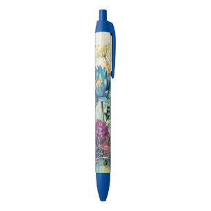 Vibrant Floral Aquatic Dream Pen