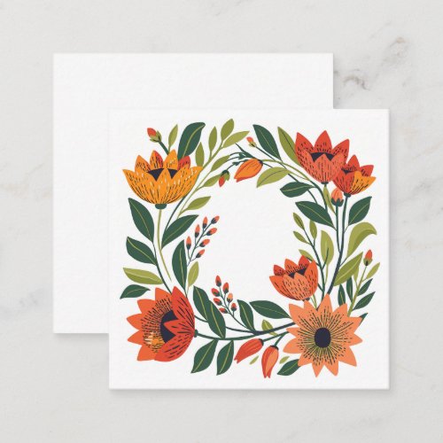 Vibrant Floral Archway Note Card