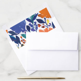 Vibrant Floral Blossom Envelope Liner
