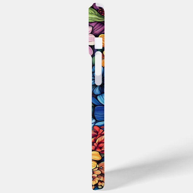 Vibrant Floral Bouquet iPhone Case (Back / Left)