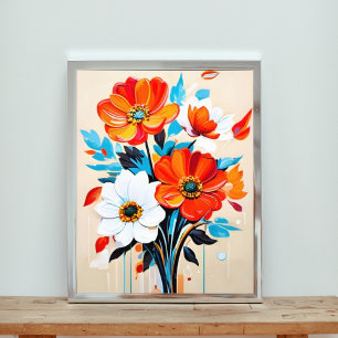 Vibrant Floral Bouquet Painting Photo Print