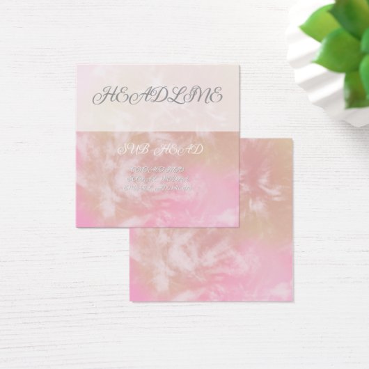 Vibrant Floral Business Card (Desk)