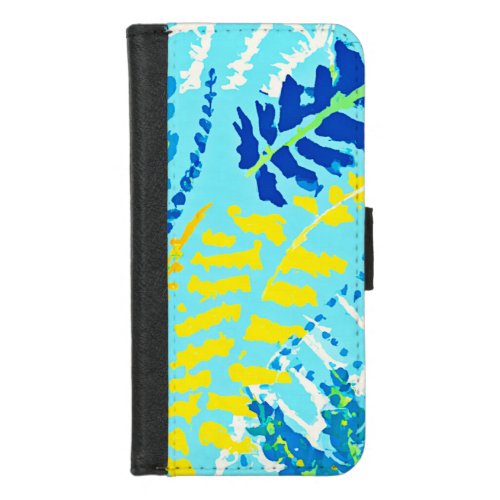 Vibrant Floral Design iPhone 87 Wallet Case