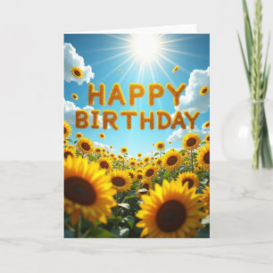 Vibrant Floral Field Card