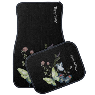 Vibrant Floral Full Set Car Mats