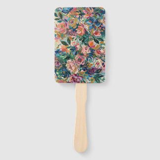 Vibrant Floral Garden Fan