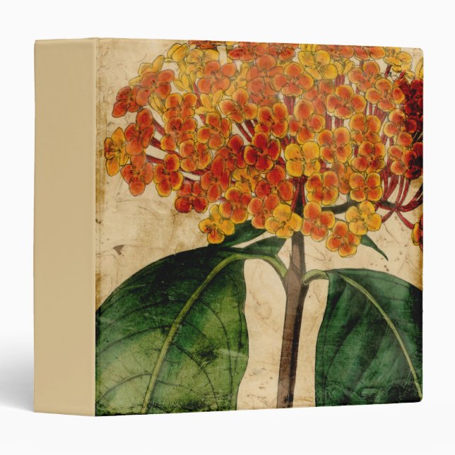 Vibrant Floral I 3 Ring Binder (Front/Spine)