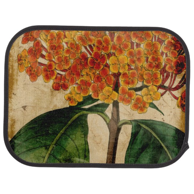 Vibrant Floral I Car Mat (Rear)