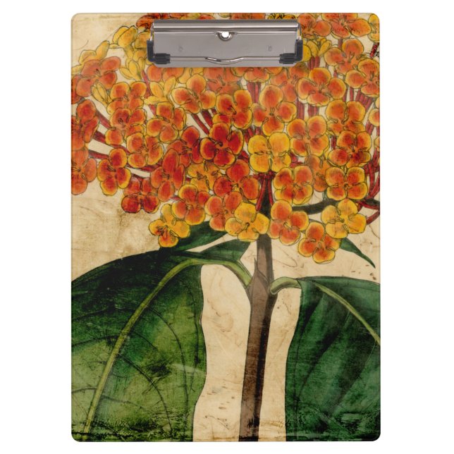 Vibrant Floral I Clipboard (Front)