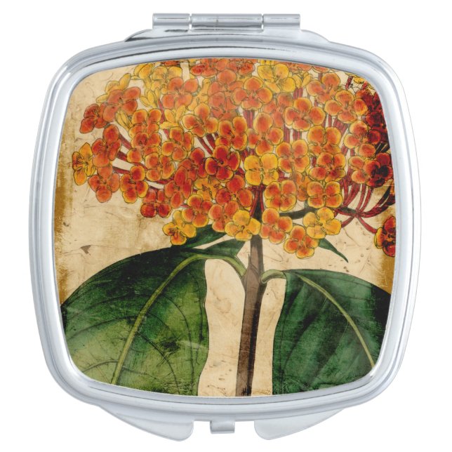 Vibrant Floral I Compact Mirror (Front)