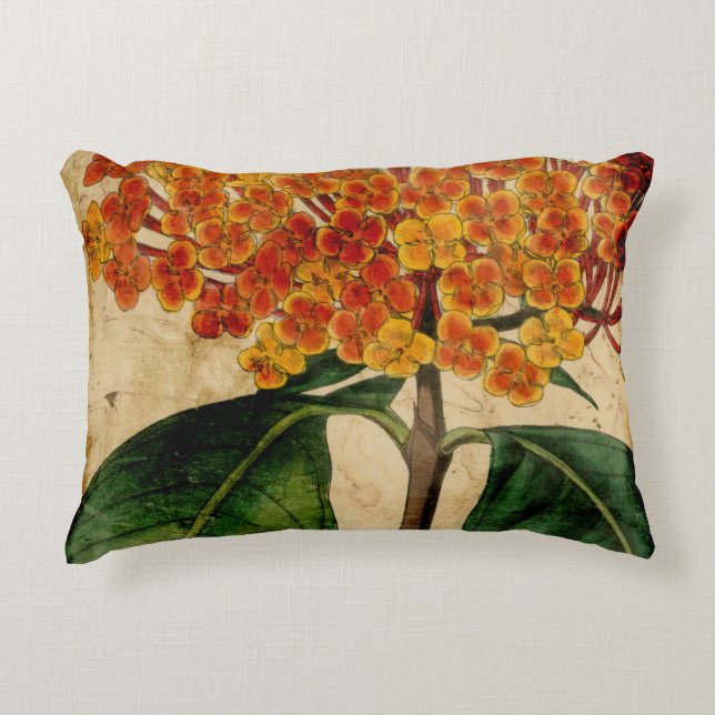 Vibrant Floral I Decorative Pillow (Front)