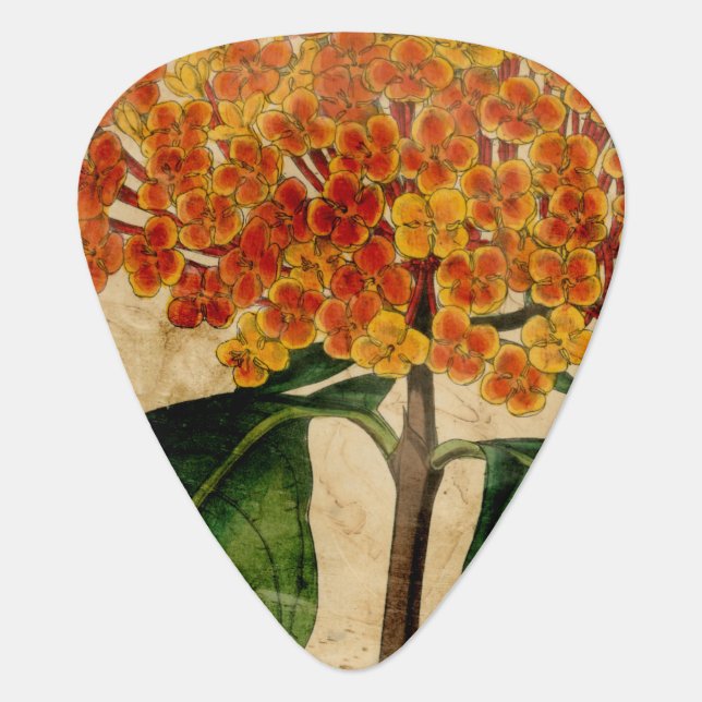 Vibrant Floral I Guitar Pick (Front)