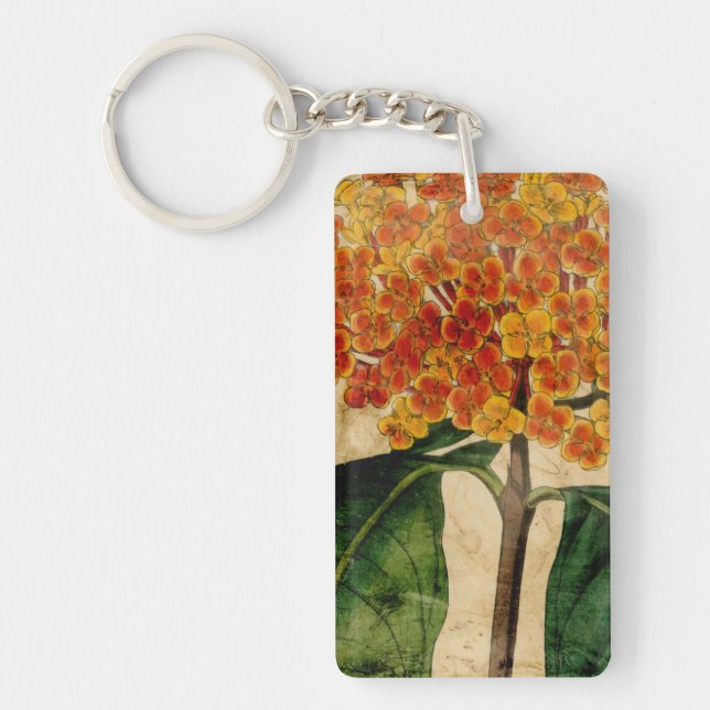 Vibrant Floral I Keychain (Front)