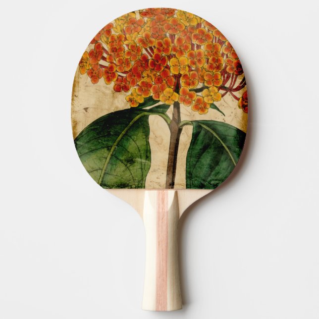 Vibrant Floral I Ping Pong Paddle (Front)