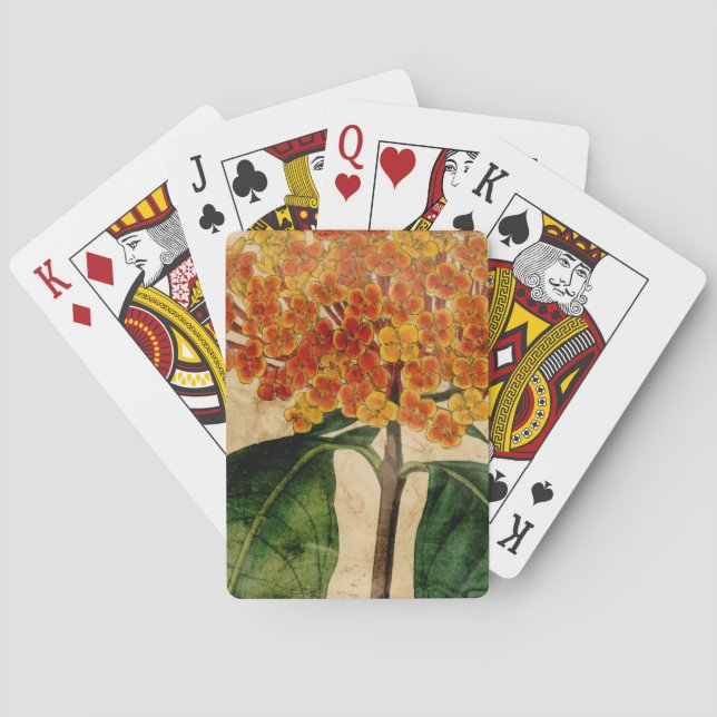 Vibrant Floral I Poker Cards (Back)