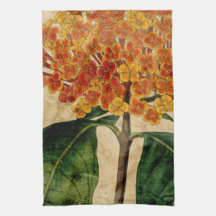 Vibrant Floral I Towel