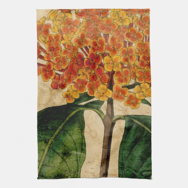 Vibrant Floral I Towel (Vertical)