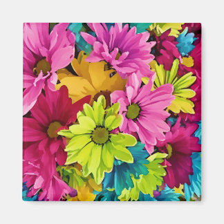 Vibrant Floral Magnet