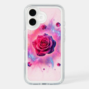 Vibrant Floral Mandala Galaxy Nebula Design iPhone 16 Case