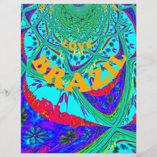 Vibrant Floral Pattern: A Brazilian Tribute. (Front)