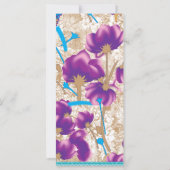 Vibrant floral pattern featuring purple and blue f (Back)