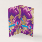 Vibrant floral pattern featuring purple and blue f (Inside)