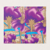 Vibrant floral pattern featuring purple and blue f (Inside Unfolded)