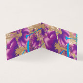 Vibrant floral pattern featuring purple and blue f (Inside)