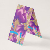 Vibrant floral pattern featuring purple and blue f (Front)