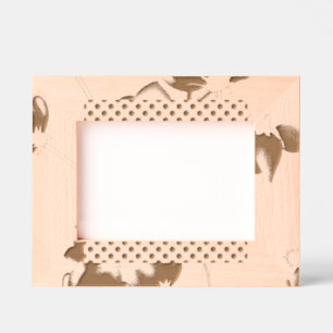 Vibrant floral pattern featuring purple and blue f engraved frames