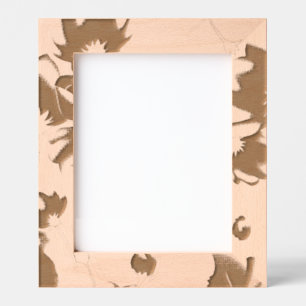 Vibrant floral pattern featuring purple and blue f engraved frames