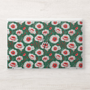 Vibrant floral pattern HP laptop skin