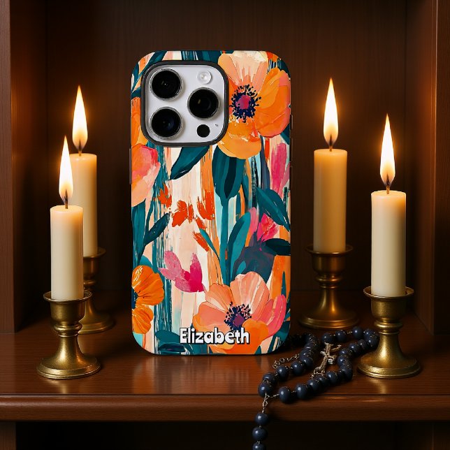 Vibrant Floral Pattern Iphone Case (Creator Uploaded)